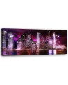 Purple cityscape - Image for a room | FEEBY