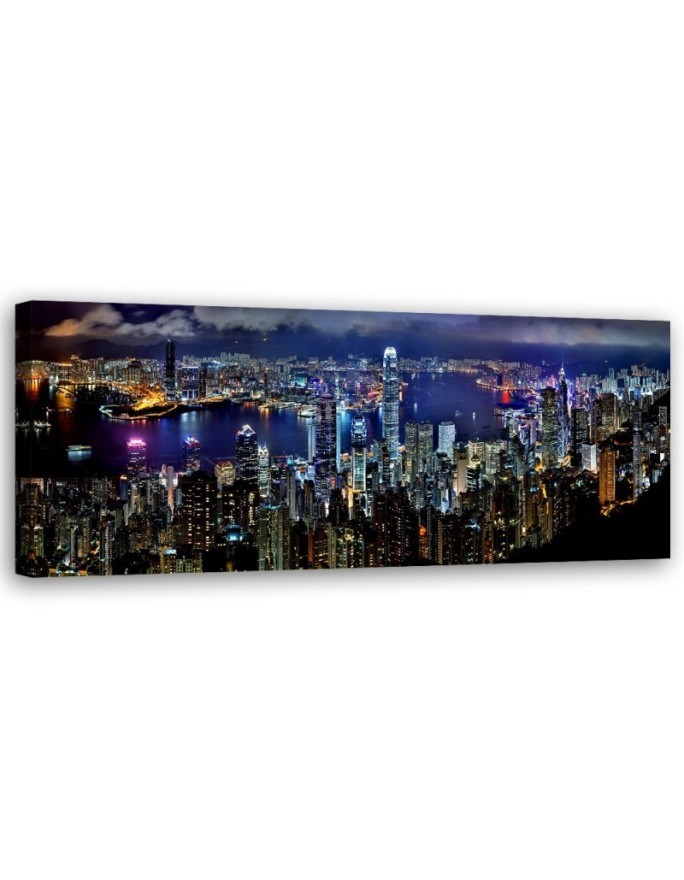 New york at night - Modern canvas painting | FEEBY