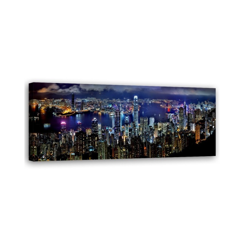 New york at night - Modern canvas painting | FEEBY