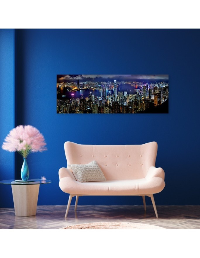 New york at night - Modern canvas painting | FEEBY