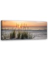 Sunset on the beach - Canvas print for the living room | FEEBY