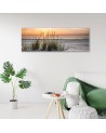 Sunset on the beach - Canvas print for the living room | FEEBY