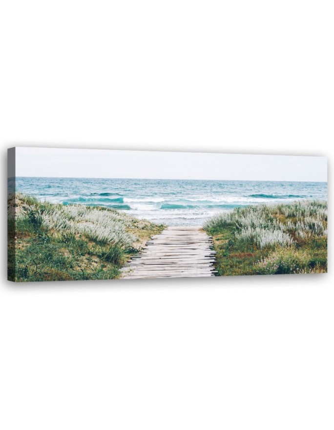 Canvas print Waves by the sea