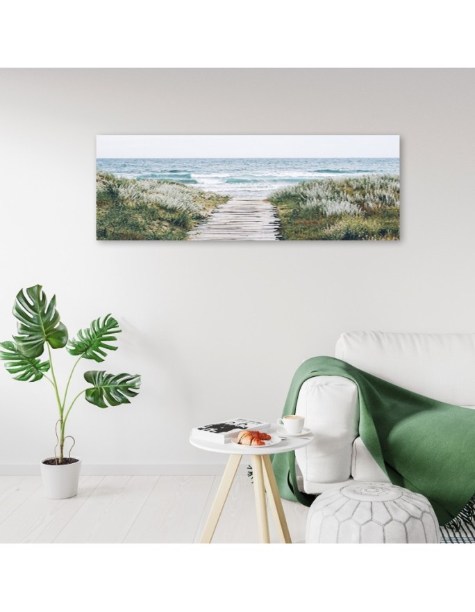 Waves over the sea - Canvas print for the bedroom | FEEBY
