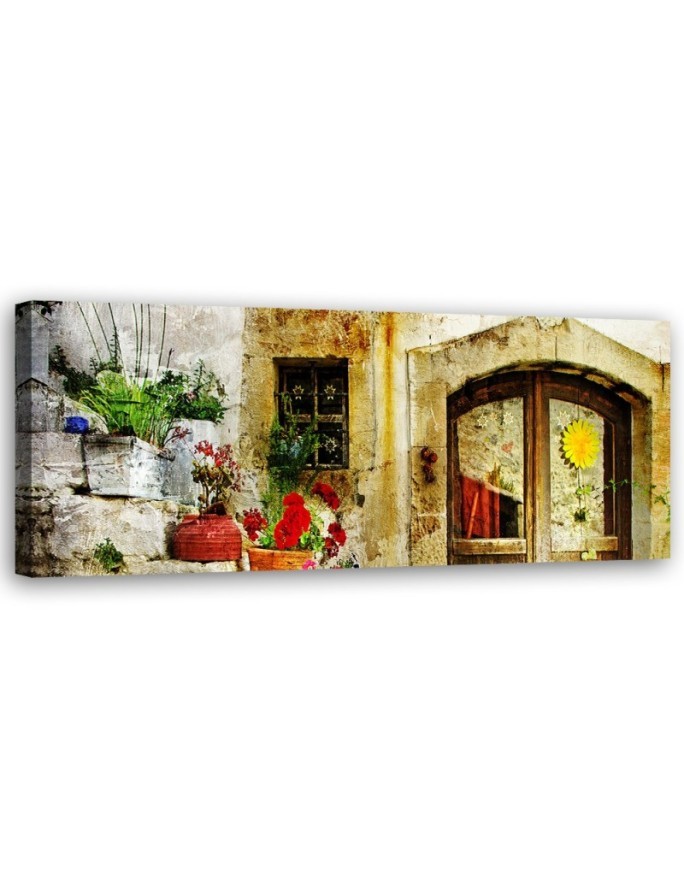 Flowers stairs street - Picture for living room and bedroom | FEEBY