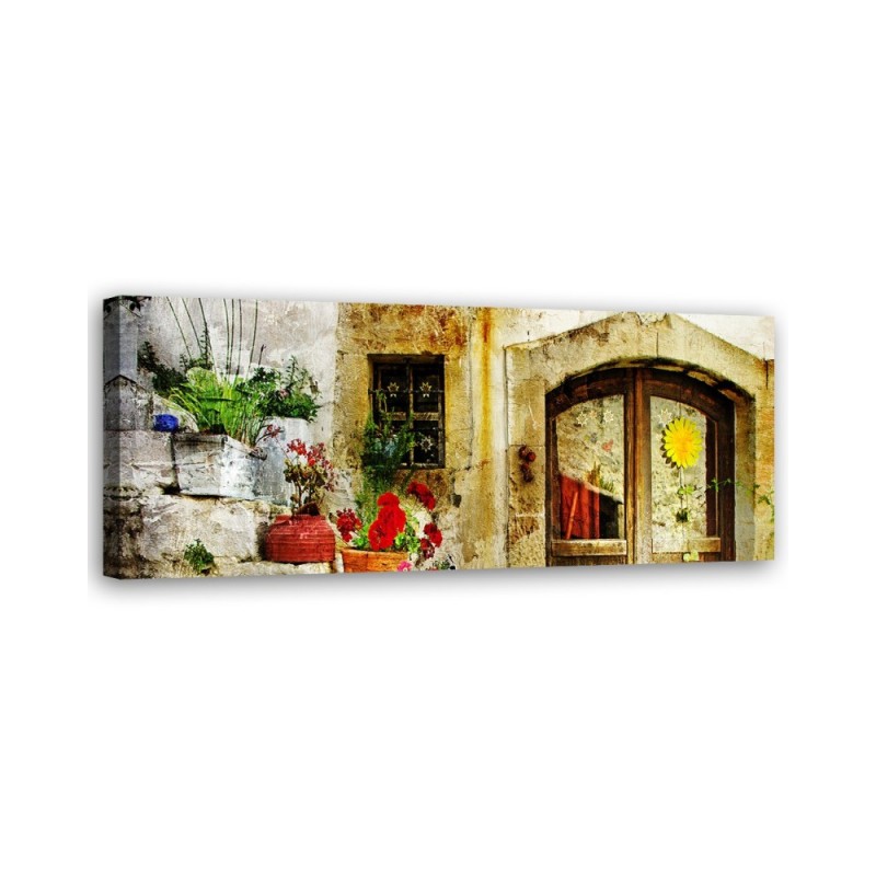 Flowers stairs street - Picture for living room and bedroom | FEEBY