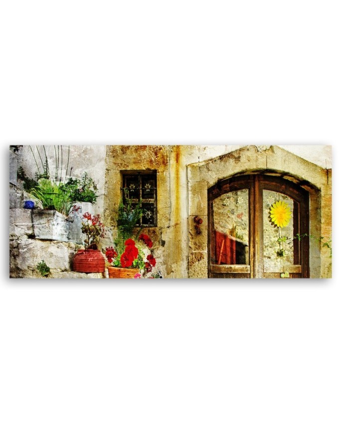 Flowers stairs street - Picture for living room and bedroom | FEEBY