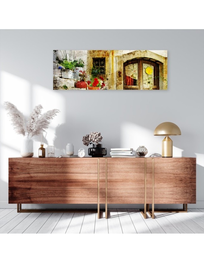 Flowers stairs street - Picture for living room and bedroom | FEEBY