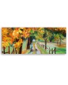 Autumn painted trees - Wall painting for living room | FEEBY