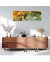 Autumn painted trees - Wall painting for living room | FEEBY