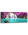Waterfall nature purple - Bedroom wall painting | FEEBY