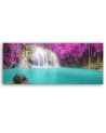 Waterfall nature purple - Bedroom wall painting | FEEBY