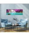 Waterfall nature purple - Bedroom wall painting | FEEBY