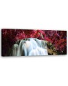 Waterfall nature red - Canvas print | FEEBY