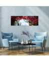 Waterfall nature red - Canvas print | FEEBY