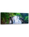 Waterfall nature green - Image printed on canvas | FEEBY