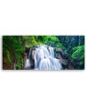 Waterfall nature green - Image printed on canvas | FEEBY
