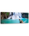 Waterfall in the tropics - canvas painting on canvas | FEEBY