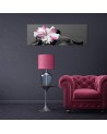 Stones pink flower zen - Decorative canvas picture | FEEBY