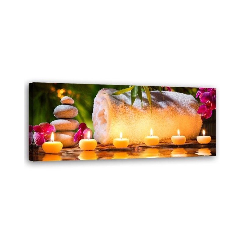 Stones candle - Modern canvas painting | FEEBY
