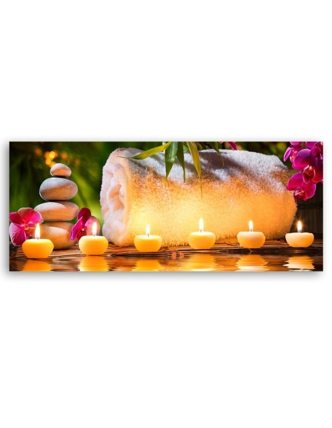 Stones candle - Modern canvas painting | FEEBY