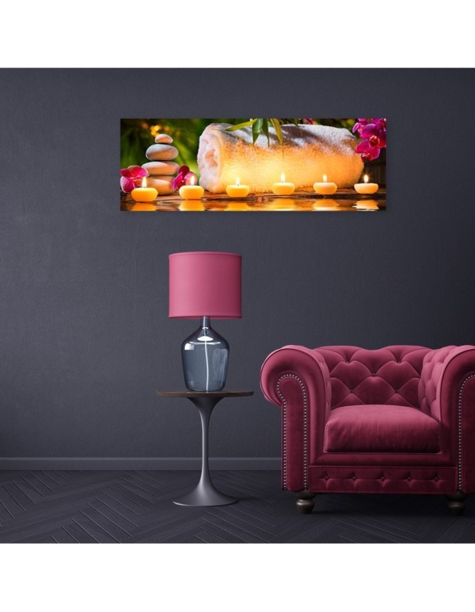 Stones candle - Modern canvas painting | FEEBY