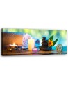 Spa towel candles - Canvas print for the living room | FEEBY