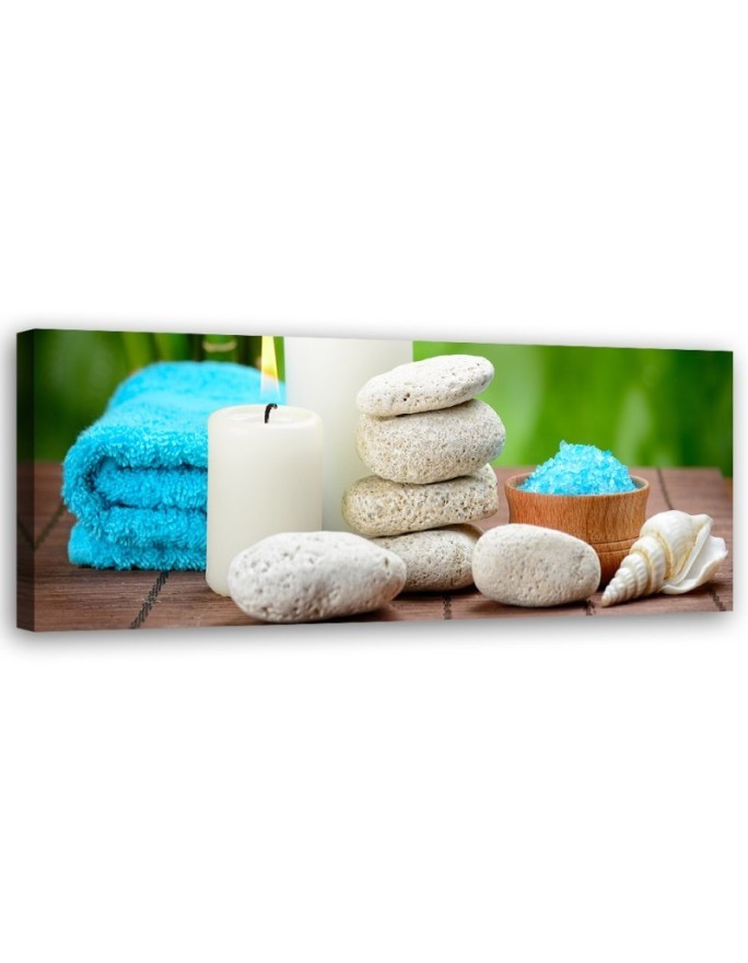 Zen spa bamboo - Canvas print for the bedroom | FEEBY