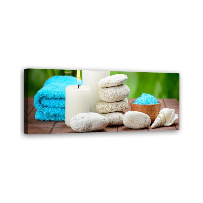 Zen spa bamboo - Canvas print for the bedroom | FEEBY