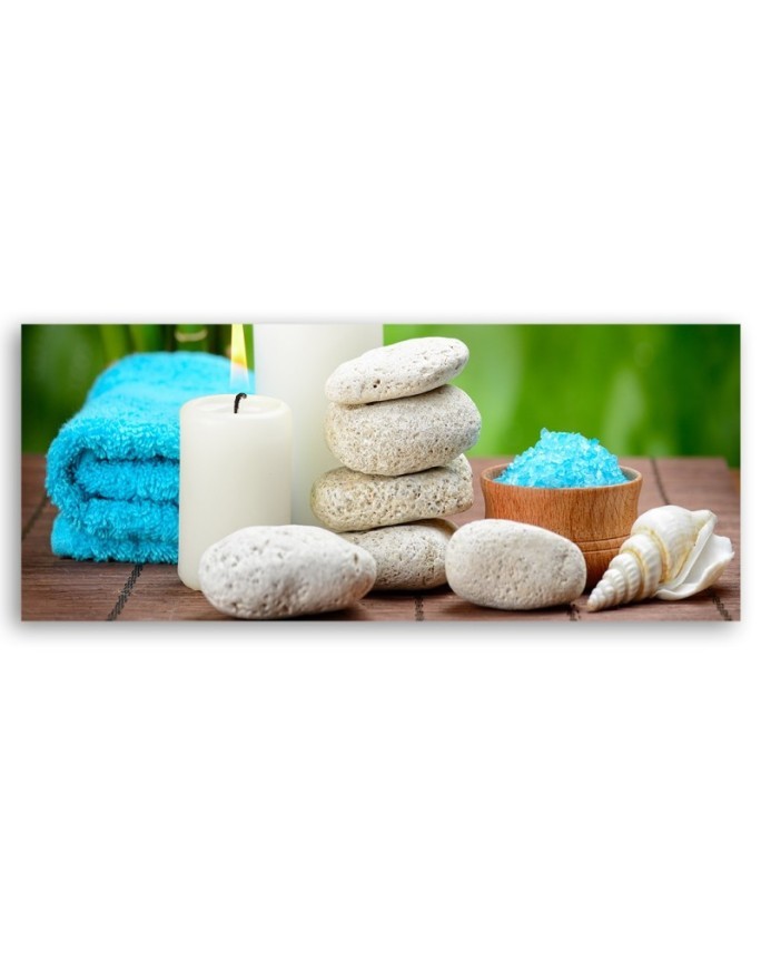 Zen spa bamboo - Canvas print for the bedroom | FEEBY