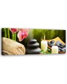 Zen stones flowers - Modern painting for wall | FEEBY