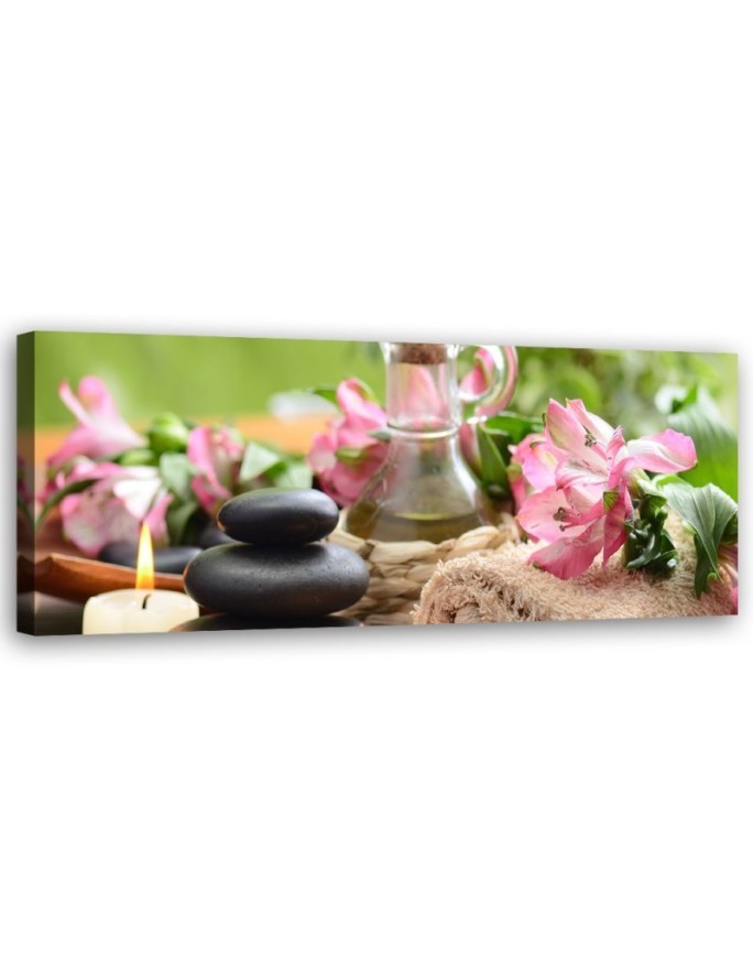 Towel candles zen stone - Bedroom wall painting | FEEBY