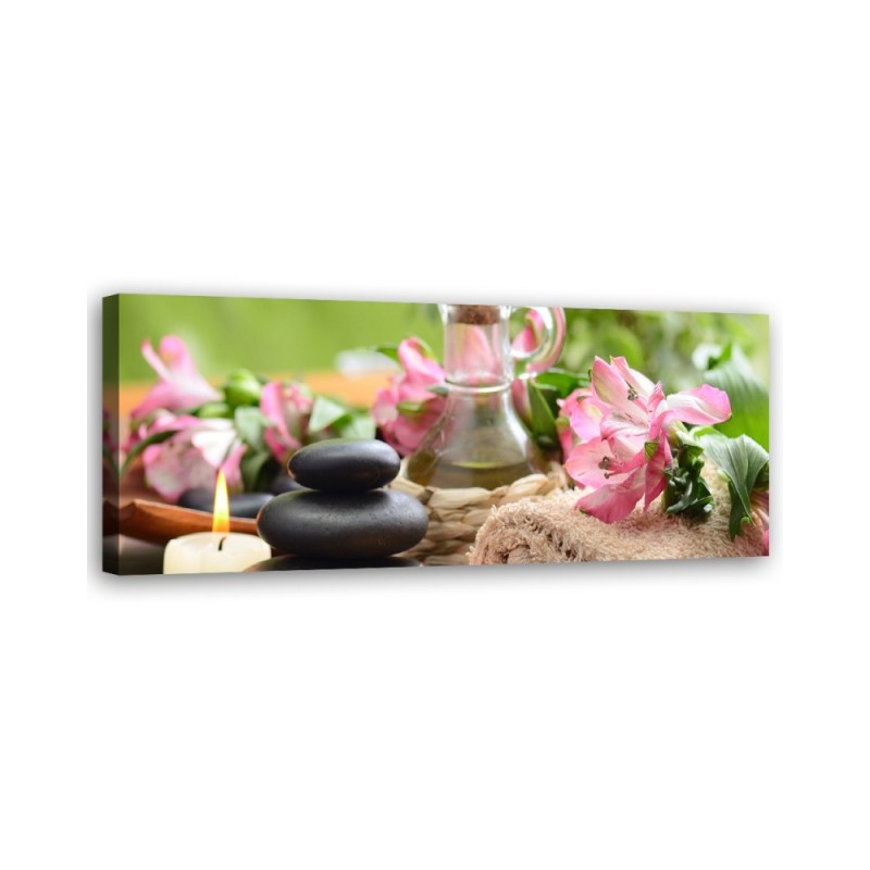 Towel candles zen stone - Bedroom wall painting | FEEBY