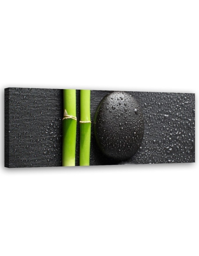 Stones bamboo zen spa - Image printed on canvas | FEEBY