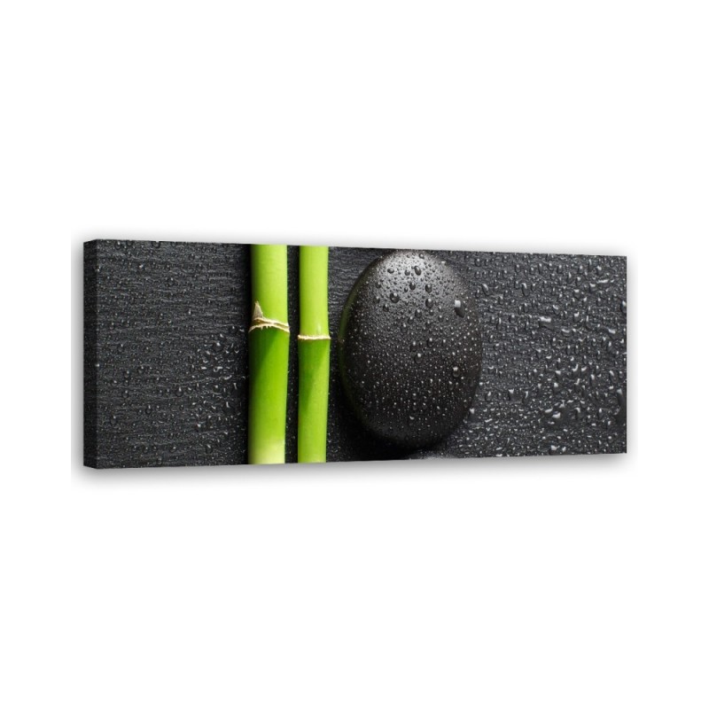 Stones bamboo zen spa - Image printed on canvas | FEEBY