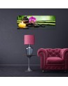 Zen composition with candle and flowers - Modern painting | FEEBY