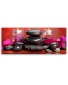 Zen stones on red background - Decorative painting | FEEBY