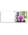 Stones orchid bamboo - Decorative painting for wall | FEEBY