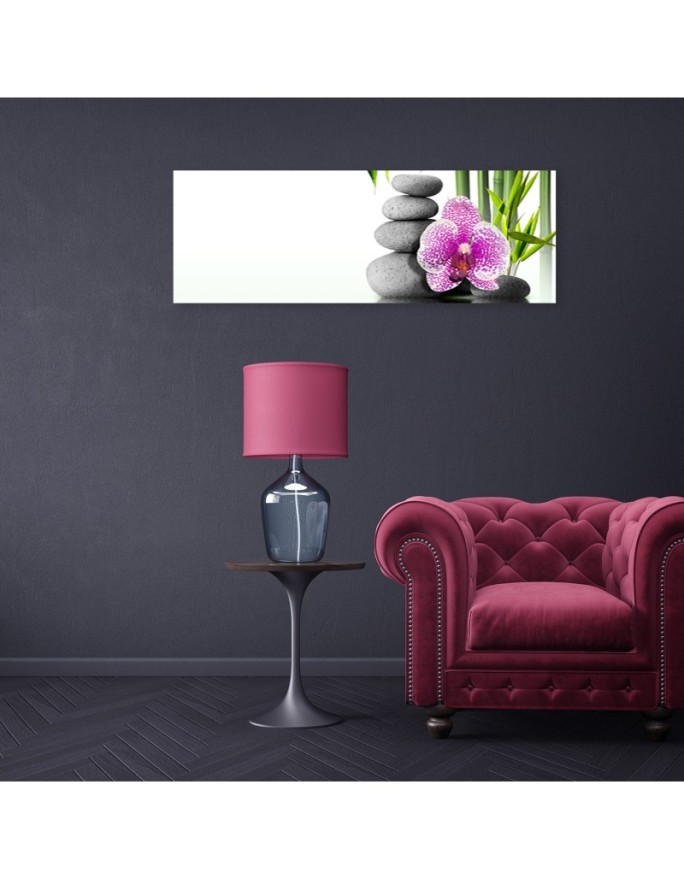 Stones orchid bamboo - Decorative painting for wall | FEEBY
