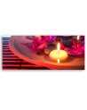 Zen flowers and stones - Canvas print for the living room | FEEBY