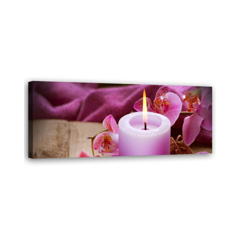 Zen spa candle - Canvas print for the bedroom | FEEBY