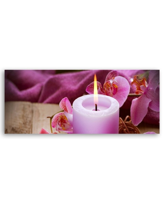 Zen spa candle - Canvas print for the bedroom | FEEBY
