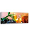 Zen leaf stones candle - Modern painting for wall | FEEBY