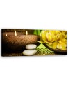 Flowers bamboo candle - Wall painting for living room | FEEBY