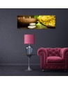 Flowers bamboo candle - Wall painting for living room | FEEBY