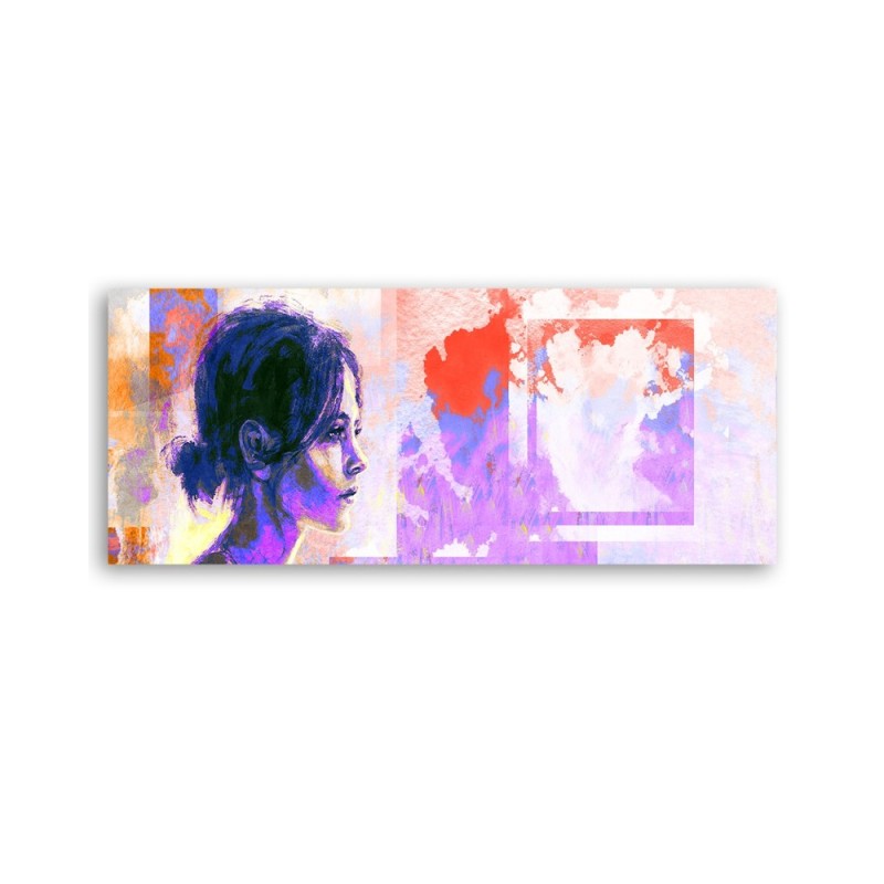 Face of a woman abstract - Image printed on canvas | FEEBY