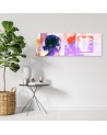 Face of a woman abstract - Image printed on canvas | FEEBY