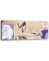 Woman on beige background - canvas painting on canvas | FEEBY