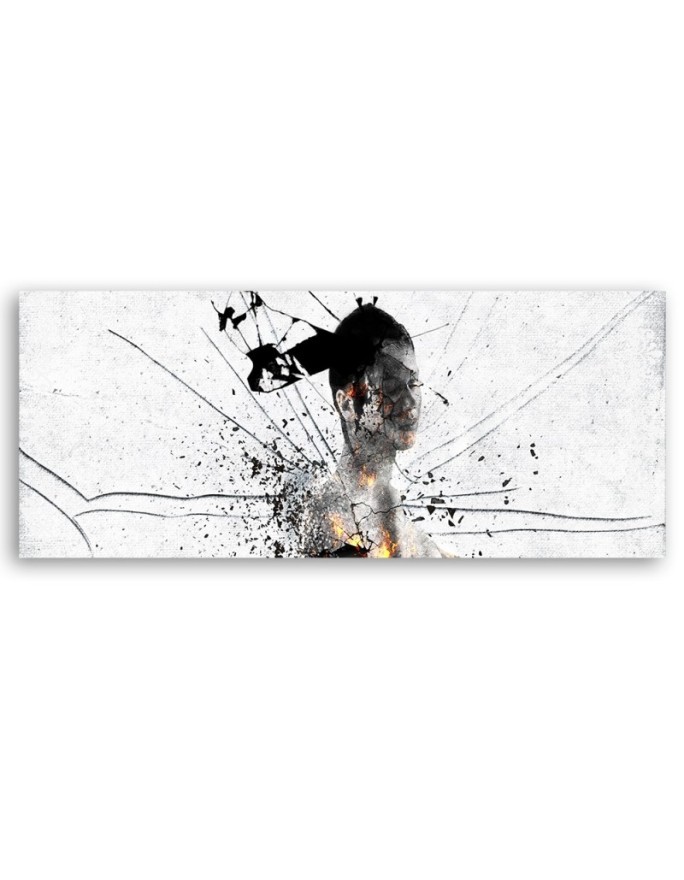 Abstract woman - Canvas print for the living room | FEEBY