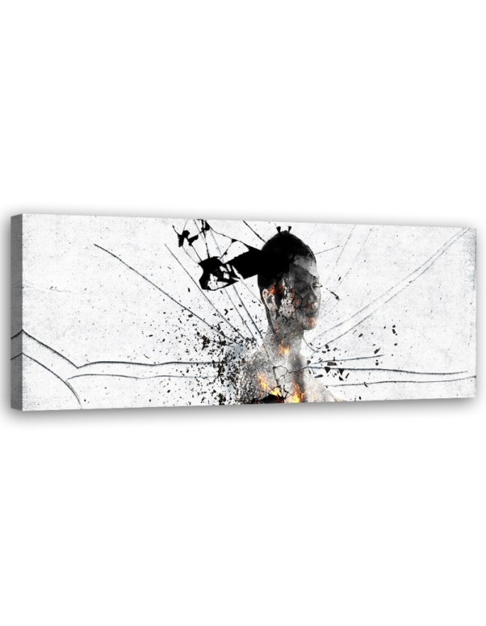Abstract woman - Canvas print for the living room | FEEBY